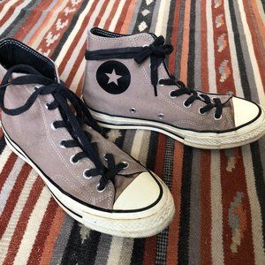 Black and Gray Converse Women's 7, Men's 5